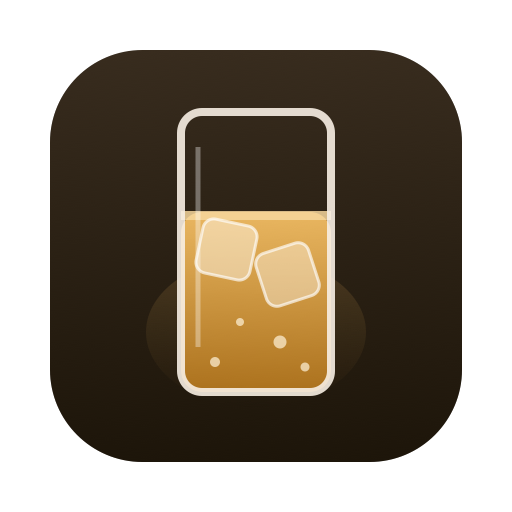 Highball — an amber highball glass with ice